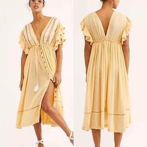 NWT Free People Bali Will Wait For You Midi Dress